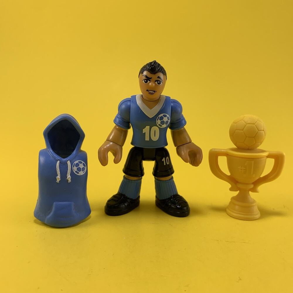 FISHER PRICE IMAGINEXT BLIND BAG SOCCER PLAYER BOY FIGURE WITH ACCESSORIES LOT
